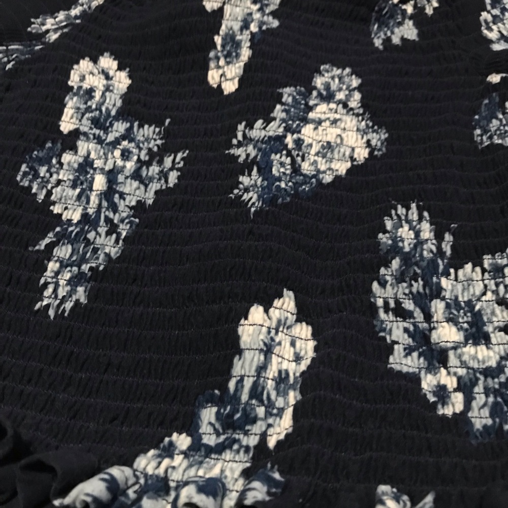 🧿  Blue floral Matching Two piece outfit. Pants with top🧿 - Picture 4 of 6